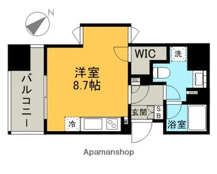 パークレジデンシャル博多【13階】の間取り