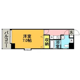 1Kの間取り画像