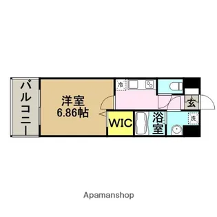 ネストピア天神東【6階】の間取り