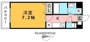 レジディア博多Ⅱ【5階】の間取り