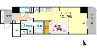ウェルブライト博多ステーション【9階】の間取り