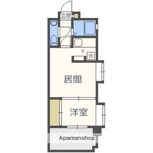 福岡県福岡市中央区薬院2丁目【マンション】の間取り