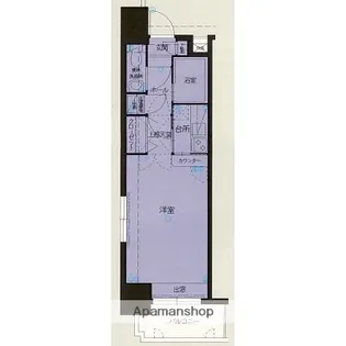 福岡県福岡市中央区薬院4丁目【マンション】の間取り