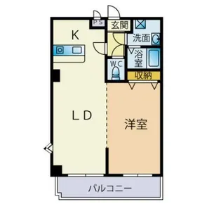 ビジネス・ワン美野島【8階】の間取り