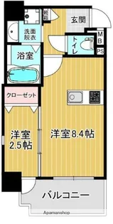 トラストビル千代県庁口【2階】の間取り