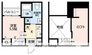 福岡県福岡市東区香椎駅東1丁目【アパート】の間取り