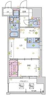 ALFACIO SOUTH FONTE【2階】の間取り