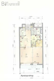 福岡県福岡市中央区荒戸1丁目【マンション】の間取り
