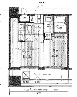 福岡県福岡市中央区長浜3丁目【マンション】の間取り