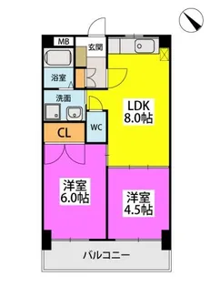 AMENITY丸善【3階】の間取り
