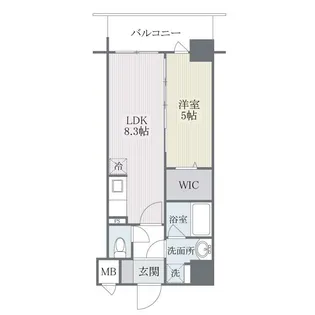 モダンパラッツォ博多SUR【13階】の間取り