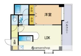 福岡県福岡市中央区舞鶴2丁目【マンション】の間取り