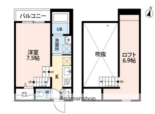 福岡県福岡市南区五十川2丁目【アパート】の間取り