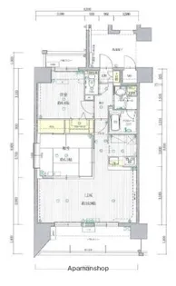 アトラスアルファーノ箱崎【9階】の間取り
