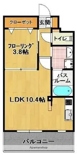 アトラスアルファーノ箱崎【11階】の間取り