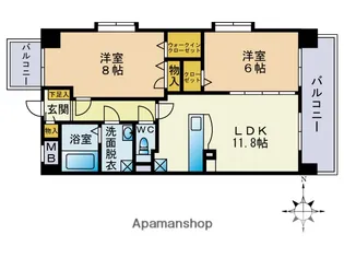 レカン【3階】の間取り
