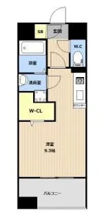 LIBTH吉塚Ⅱ【8階】の間取り