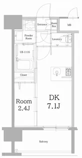 エンクレスト天神LINK【3階】の間取り