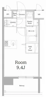 エンクレスト天神LINK【5階】の間取り