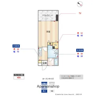 アクタス浄水通り【9階】の間取り