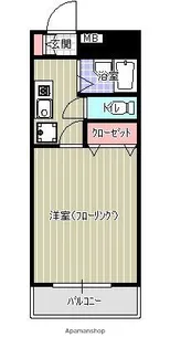 フリーデンス南天神【6階】の間取り