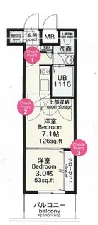 CLUB ORIENT BLD NO.82 EMPRESS【2階】の間取り