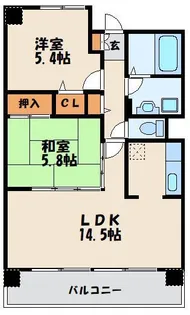 フェリーチェ原田Ⅱ【1階】の間取り