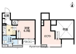 リアンジュ筥松【2階】の間取り