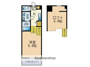 1Rの間取り画像