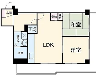 マイナミハイツⅡ【2階】の間取り