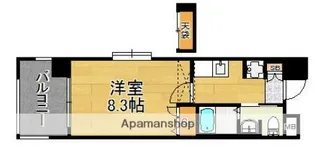 福岡県福岡市東区箱崎3丁目【マンション】の間取り
