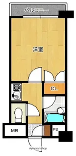 キャンパスシティ箱崎【214号室】の間取り