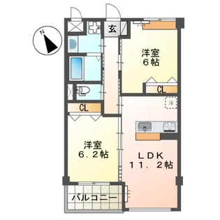 ハイルング(HEILUNG)【2階】の間取り