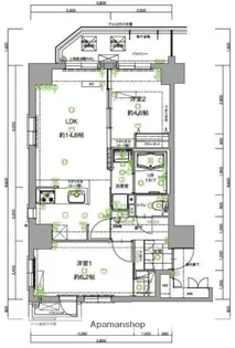 TRAIL大濠【6階】の間取り