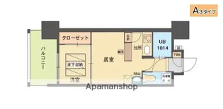 福岡県福岡市中央区那の川2丁目【マンション】の間取り