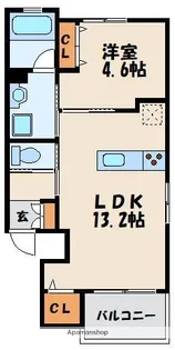 オノーレ千早(ONO−RE CHIHAYA)【3階】の間取り