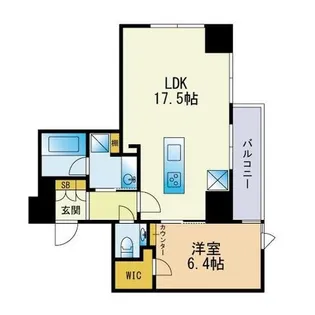福岡県福岡市中央区大名1丁目【マンション】の間取り