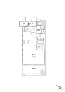 福岡県福岡市中央区清川3丁目【マンション】の間取り