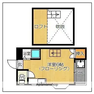 シティライフ箱崎【1階】の間取り