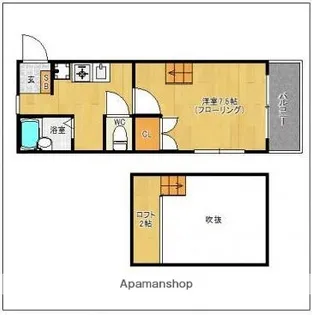 福岡県福岡市東区名島3丁目【アパート】の間取り