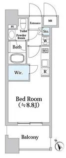 パークアクシス福岡県庁前【12階】の間取り