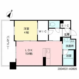 福岡県福岡市中央区薬院2丁目【マンション】の間取り