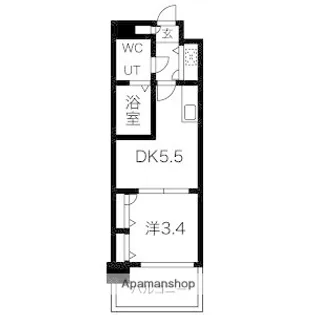 福岡県福岡市中央区今川2丁目【マンション】の間取り