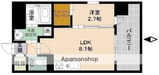 福岡県福岡市中央区鳥飼3丁目【マンション】の間取り