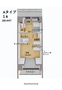 福岡県福岡市中央区港1丁目【マンション】の間取り