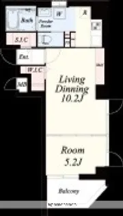 福岡県福岡市中央区唐人町2丁目【マンション】の間取り