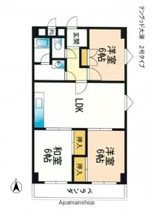 福岡県福岡市中央区今川1丁目【マンション】の間取り