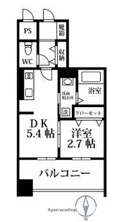 福岡県福岡市中央区荒戸1丁目【マンション】の間取り