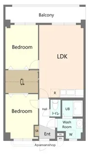 東野(トウノ)ビル【5階】の間取り