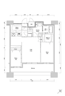 エンクレスト博多駅南GRACE【13階】の間取り